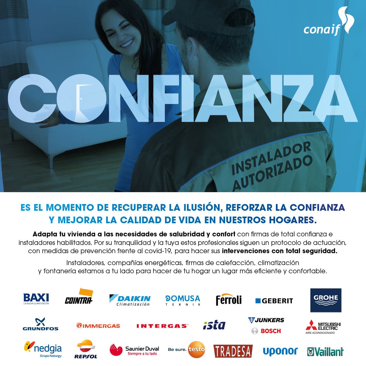 CONAIF inicia una campaña para reactivar el sector en colaboración con fabricantes y compañías energéticas