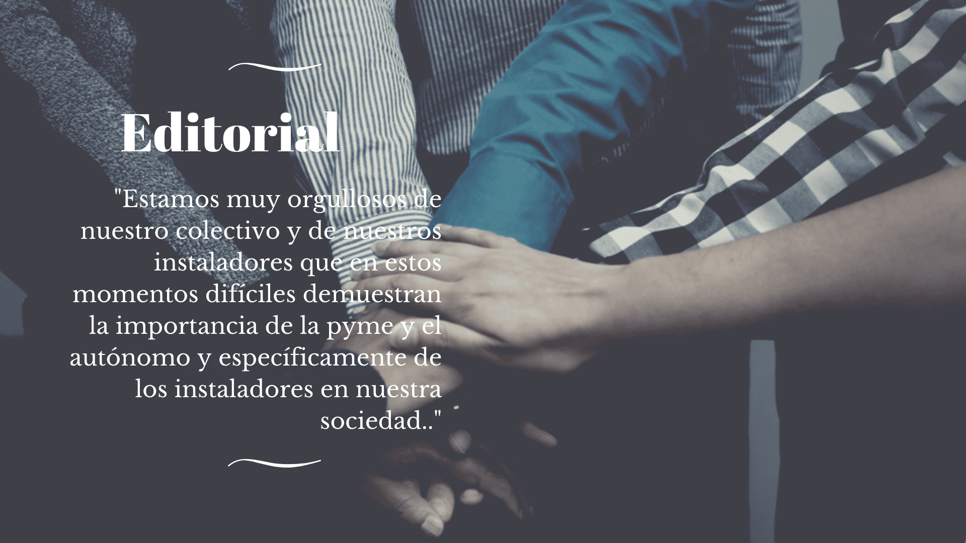 Editorial: Hoy más juntos que nunca