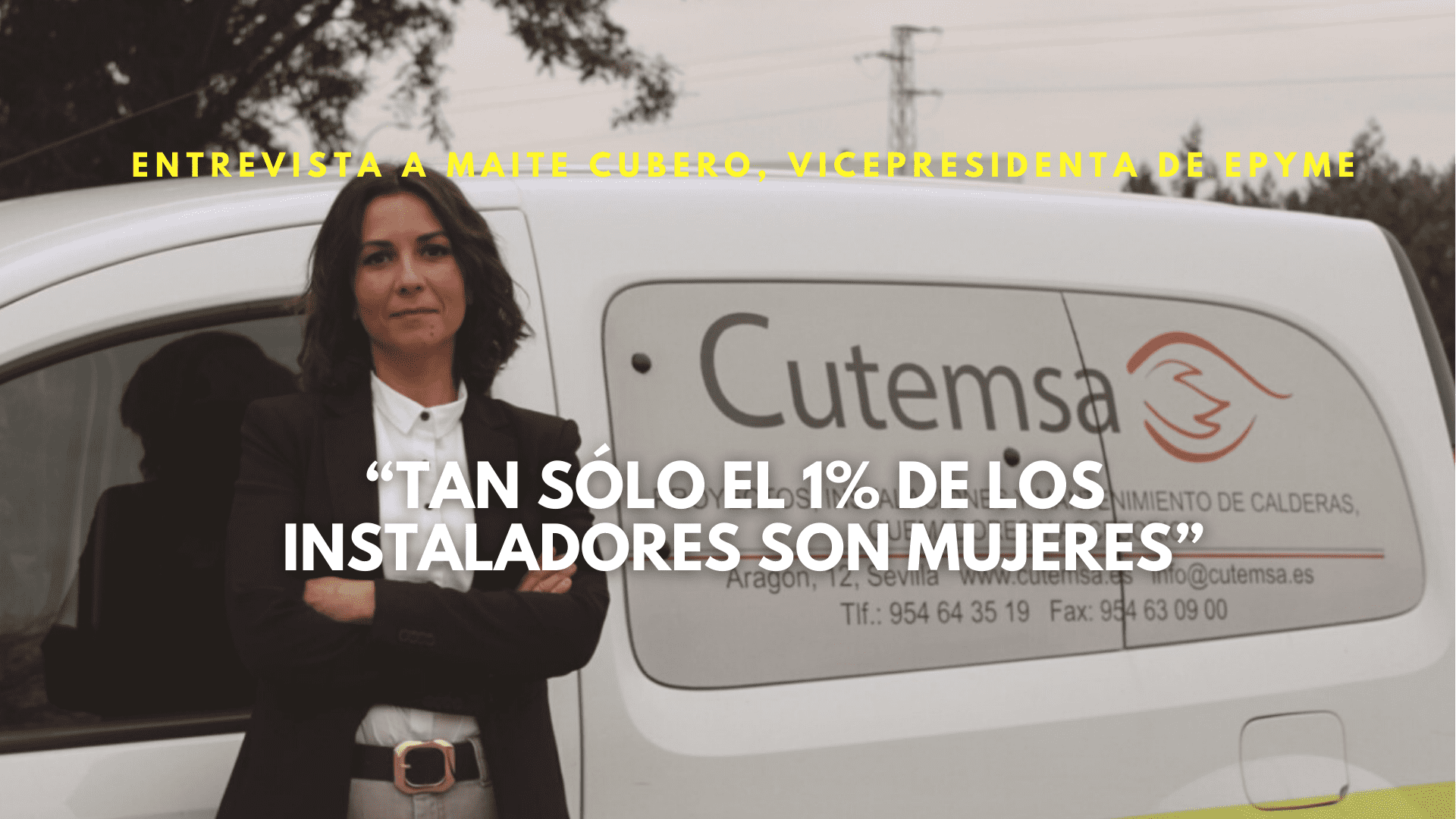 'Tan sólo el 1% de los instaladores son mujeres' Entrevista a Maite Cubero