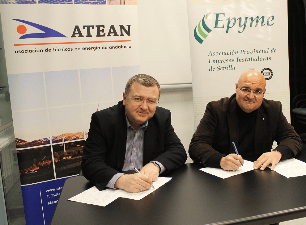 Epyme y Atean firman un convenio en materia de formación y cooperación