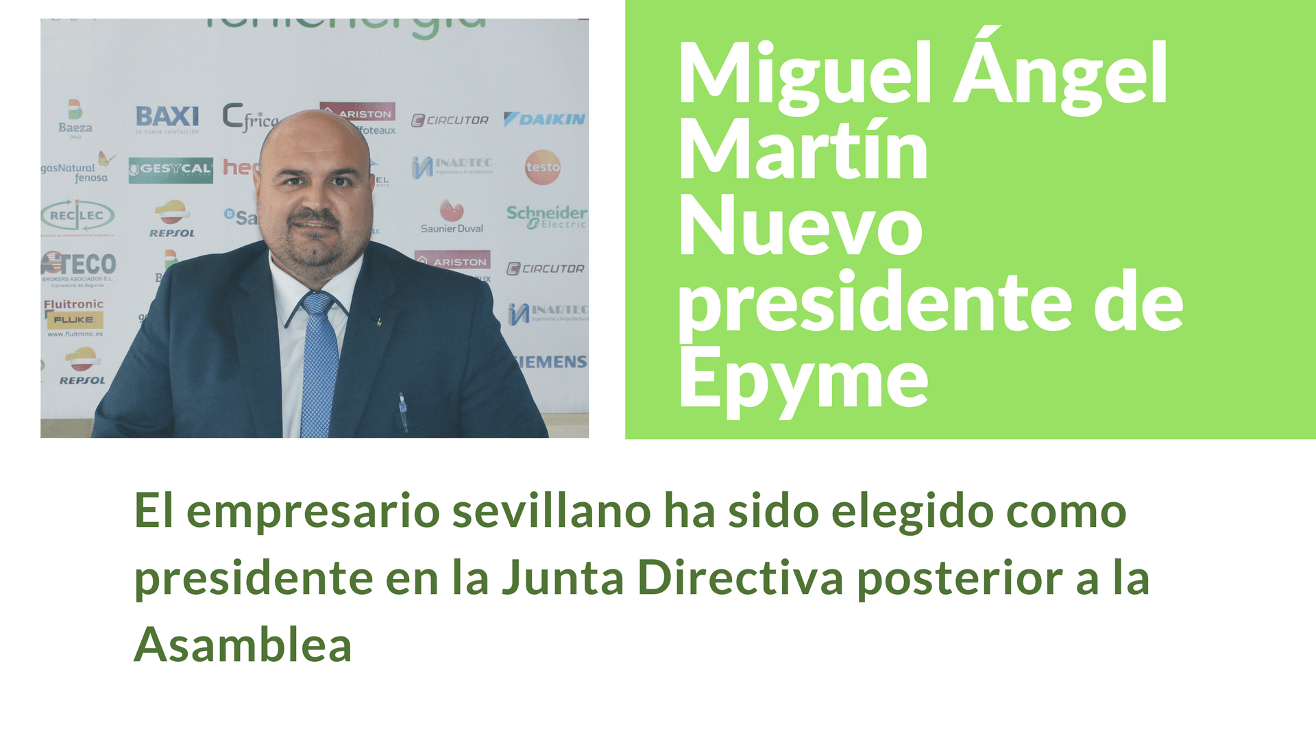 Miguel Ángel Martín nuevo presidente de Epyme
